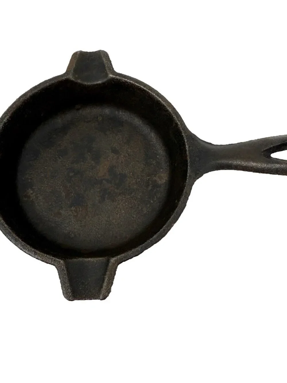 Vintage Lodge Cast Iron Skillet 01AT Miniature Spoon Rest Ashtray 6
